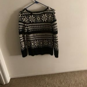 Black and white sweater